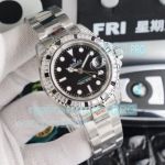 Swiss Replica Rolex GMT Master II Black Dial Diamond Bezel Watch 40MM